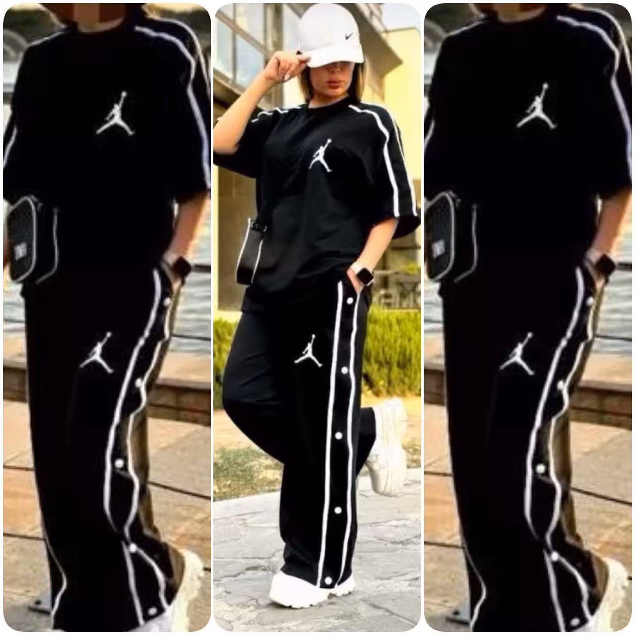 تیشرت شلوار ورزشی جردن جنس اسپان فری 38 تا 46