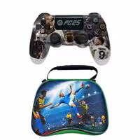 دسته بی سیم PS4 برند Play X طرح fc25 با کیف