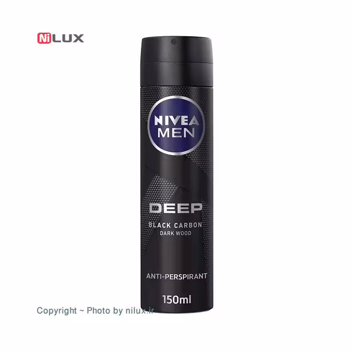 اسپری ضد تعریق مردانه نیوآ مدل Deep Black Carbon حجم 150 میلی لیتر
