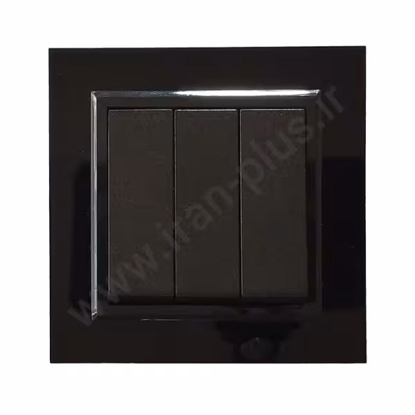 کلید سه پل مدل برلیان پلکسی مشکی