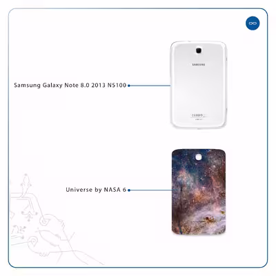 برچسب پوششی ماهوت مدل Universe-by-NASA-6 مناسب برای تبلت سامسونگ Galaxy Note 8.0 2013 N5100