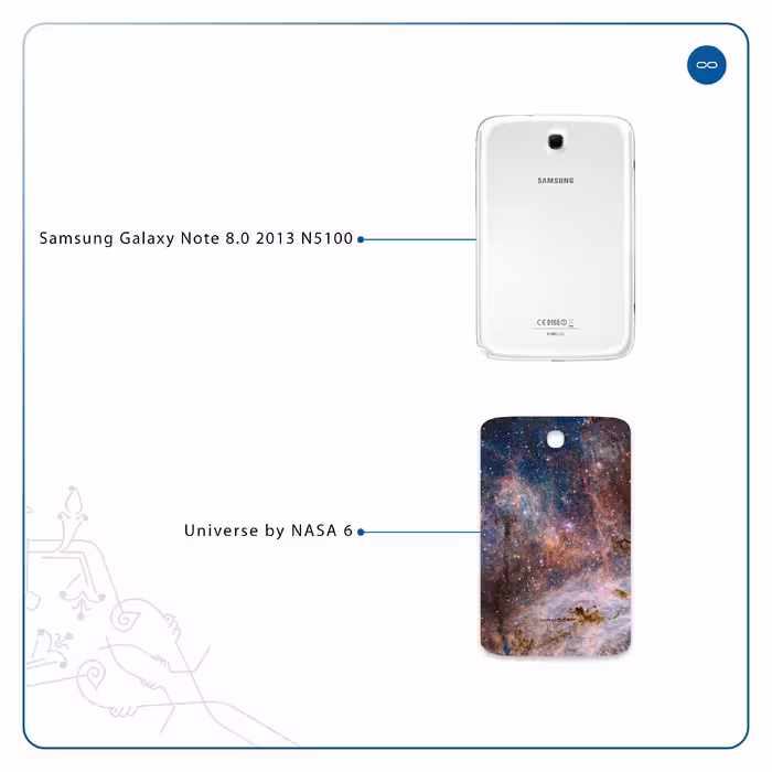 برچسب پوششی ماهوت مدل Universe-by-NASA-6 مناسب برای تبلت سامسونگ Galaxy Note 8.0 2013 N5100