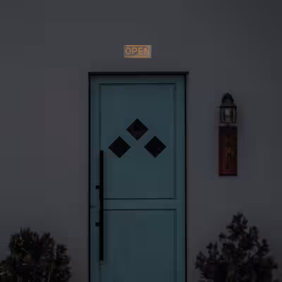 چراغ دیواری نئون دیزاین طرح Open_ORG