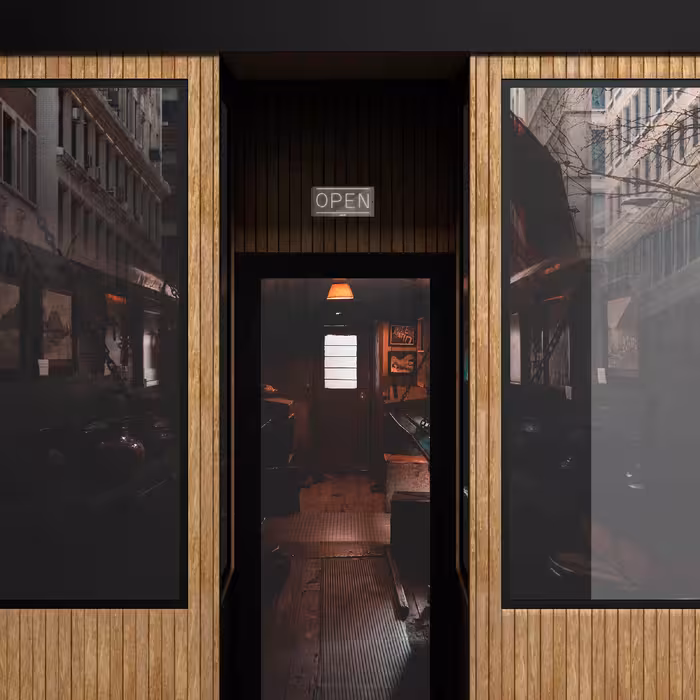 چراغ دیواری نئون دیزاین طرح Open_WHT