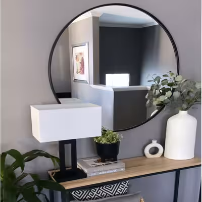 آینه مدل گرد فلزی طرح ظریف F-70