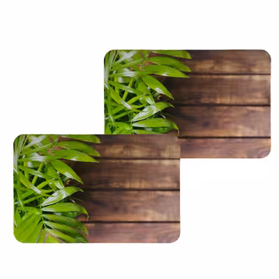 زیربشقابی طرح برگ کد 8111 مجموعه 2عددی 