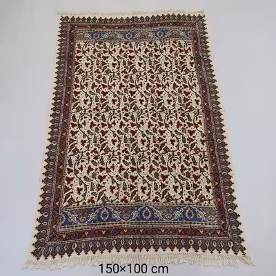 سفره قلمکار مدل باغ انگور آبنوس