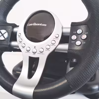 فرمان بازی یورو کوانتم مدل E Q RACING WHEEL مناسب برای PS4 XBOXONES PC PS3 SWITCH