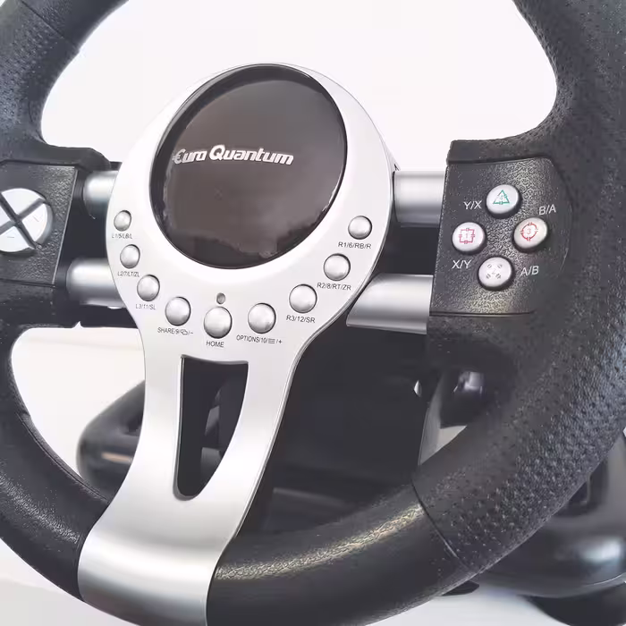 فرمان بازی یورو کوانتم مدل E Q RACING WHEEL مناسب برای PS4 XBOXONES PC PS3 SWITCH