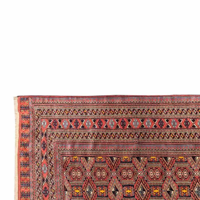 فرش دستبافت  سه و نیم متری مدل ترکمن  کد 40.1950