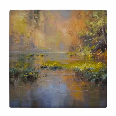  زیر لیوانی  طرح نقاشی آبستره طبیعت کد    6203002_5652