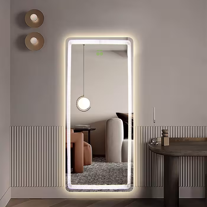 آینه گلسموند مدل مستطیل آرایشی بک لایت کد VBLBSM