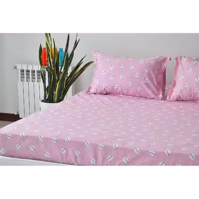 سرویس ملحفه بومرنگ مدل Flora دونفره 6 تکه