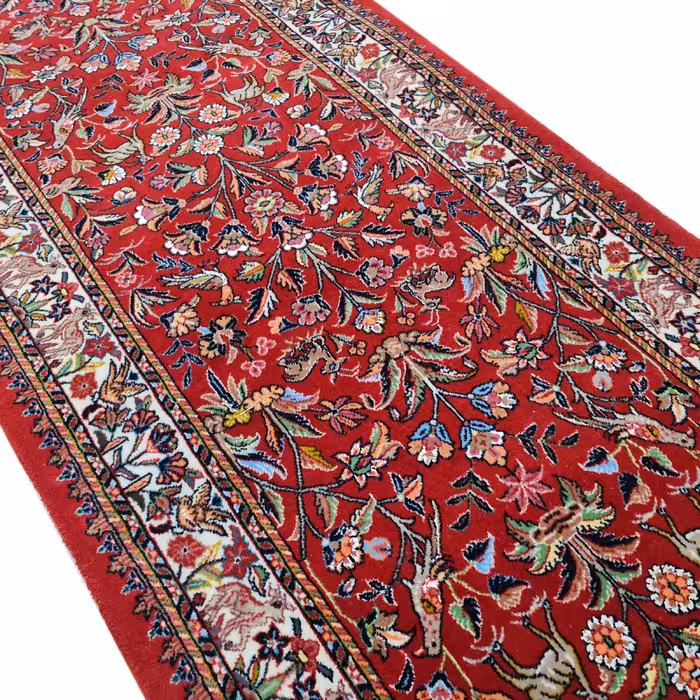 فرش دستبافت کناره طول دو متری مدل بیجار کد 1252