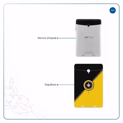 برچسب پوششی ماهوت مدل Sepahan مناسب برای تبلت وریکو Unipad