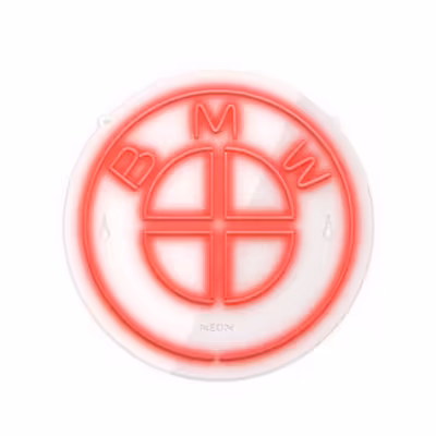 چراغ دیواری نئون دیزاین طرح Bmw_RD