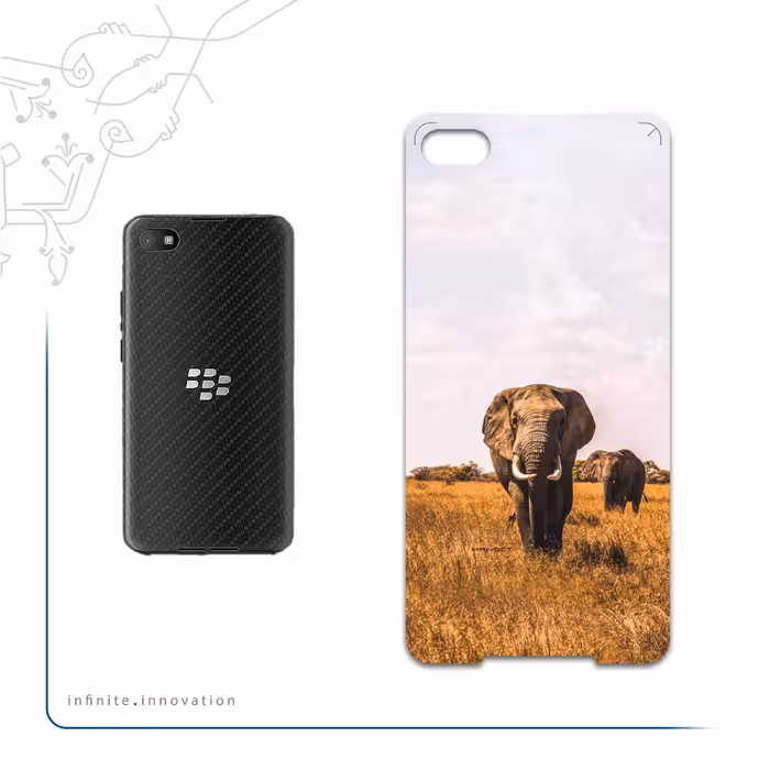برچسب پوششی ماهوت مدل Elephant مناسب برای گوشی موبایل بلک بری Z30