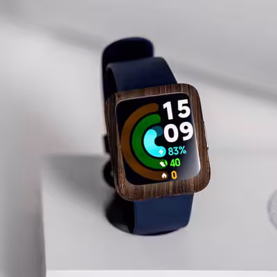 برچسب ماهوت طرح Dark_Walnut_Wood مناسب برای ساعت هوشمند شیائومی Redmi Watch 2 Lite