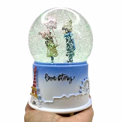 گوی موزیکال مدل پمپی Love Story کد PB2047