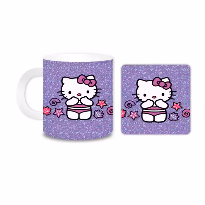 ماگ مدل کیتی کد 1520 به همراه زیر لیوانی