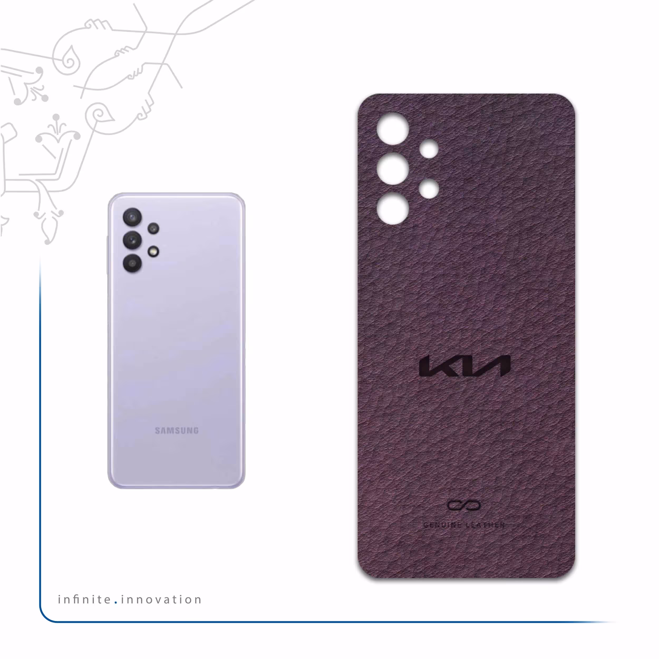 برچسب پوششی ماهوت مدل PL-KIA مناسب برای گوشی موبایل سامسونگ Galaxy A32