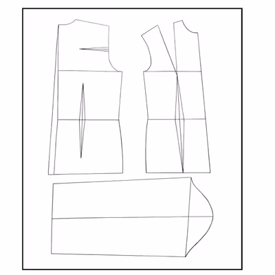 الگو خیاطی بالاتنه آستین شلوار و دامن زنانه متد مولر کد 4 سایز 42 مجموعه 4 عددی
