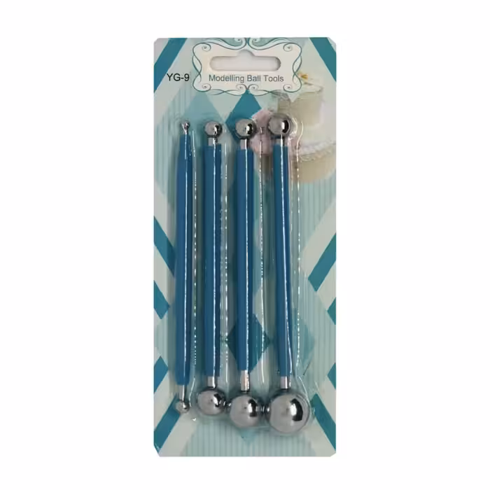 ابزار سفالگری مدل کروی کد M4 مجموعه 4 عددی