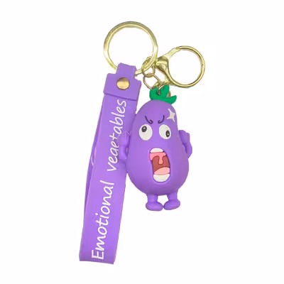 جاکلیدی مدل سیلیکونی طرح بادمجان عصبانی