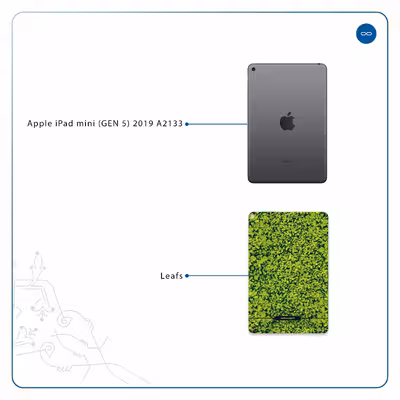 برچسب پوششی ماهوت مدل Leafs مناسب برای تبلت اپل iPad mini (GEN 5) 2019 A2133