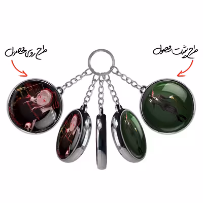 جاکلیدی خندالو مدل شالتر انیمه اورلرد طرح دوطرفه کد 1831818320