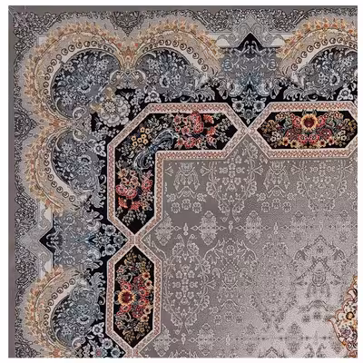 فرش ماشینی آنا مدل 700 طرح هالیدی زمینه فیلی