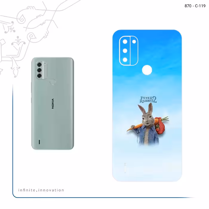 برچسب پوششی ماهوت مدل Peter Rabbit مناسب برای گوشی موبایل نوکیا C31