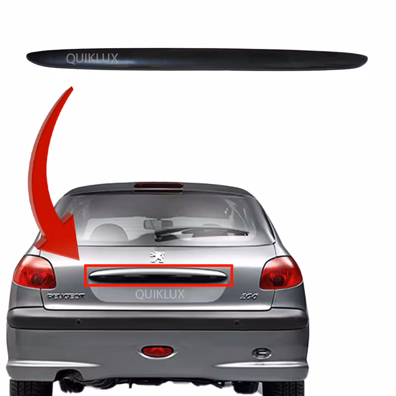 دستگيره صندوق عقب پژو 206 و 207 – رنگ مشکي ساده بدون آرم