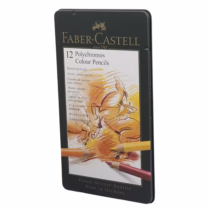 مداد رنگی 12 رنگ فابر کاستل Faber-Castell Polychromos 110012