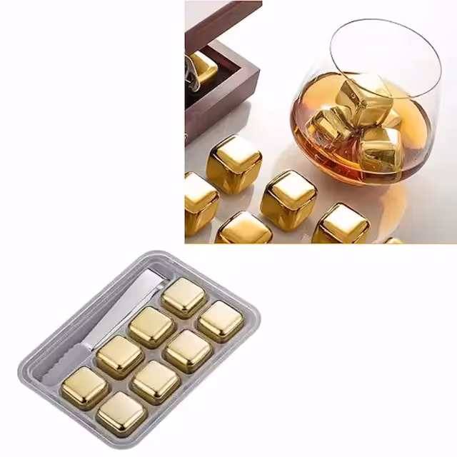 یخ فلزی طلایی 8 تایی