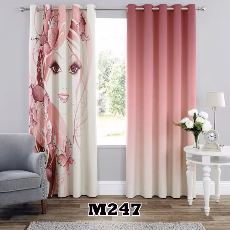 پرده سه بعدی طرح چهره