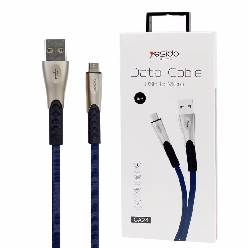 کابل میکرو یو اس بی Yesido CA24 2.4A 1.2m