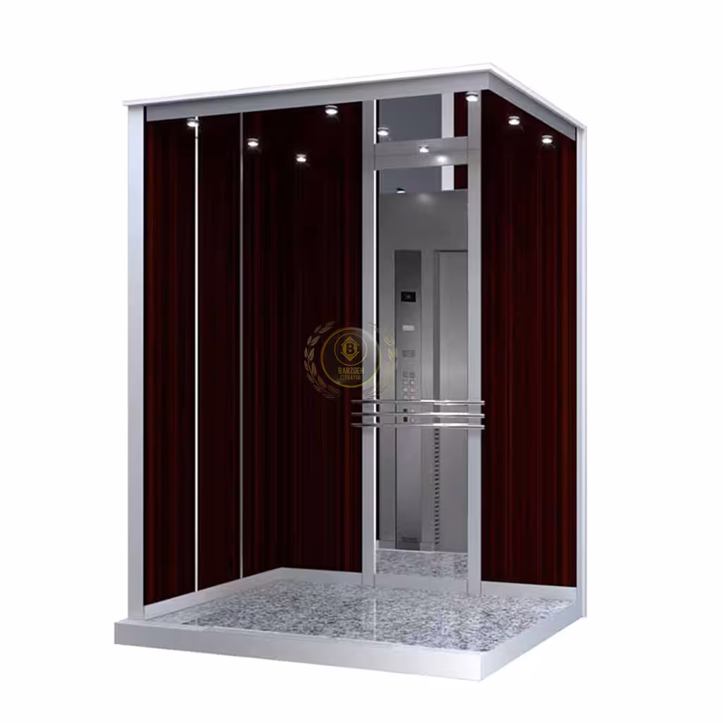 کابین آسانسور MDF استیل کد 10422