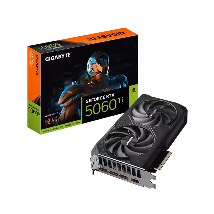 کارت گرافیک گیگابایت مدل GeForce RTX™ 5060 Ti WINDFORCE OC 8G