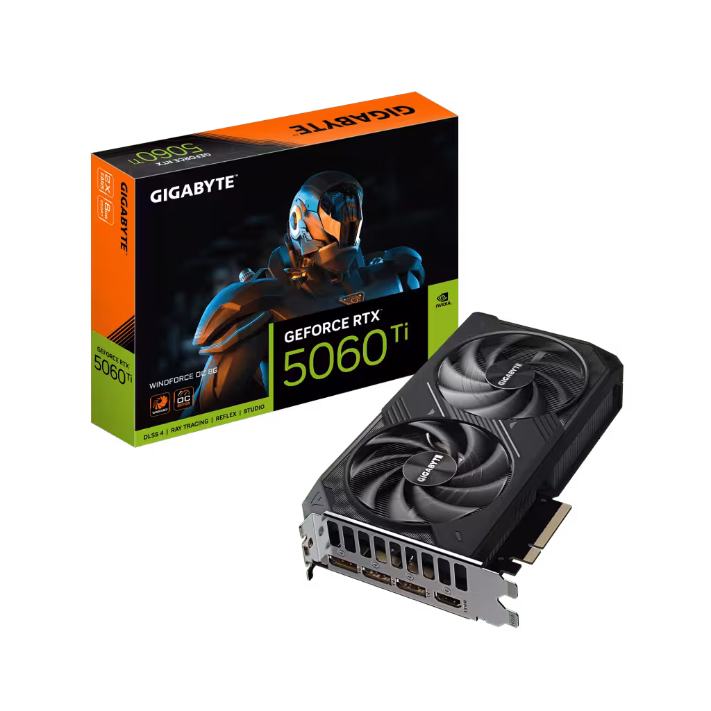 کارت گرافیک گیگابایت مدل GeForce RTX™ 5060 Ti WINDFORCE OC 8G