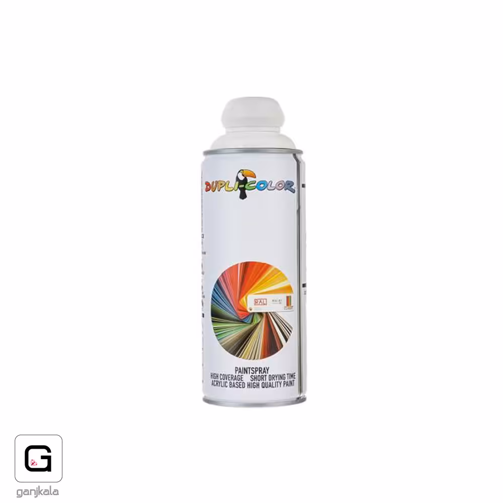 اسپری رنگ سفید ترافیک دوپلی کالر مدل Ral 9016 حجم 400 میلی لیتر