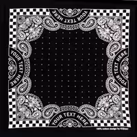 دستمال سر بته جقه مشکی نخی طرح جدید