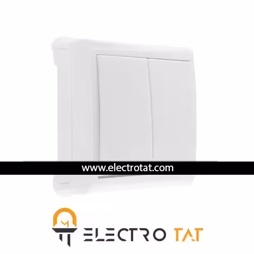 کلید دو پل روکار مدل الیزه