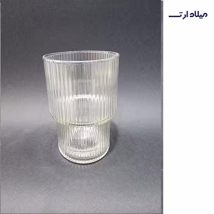لیوان شیار دار 2طبقه ارتفاع11قطر7