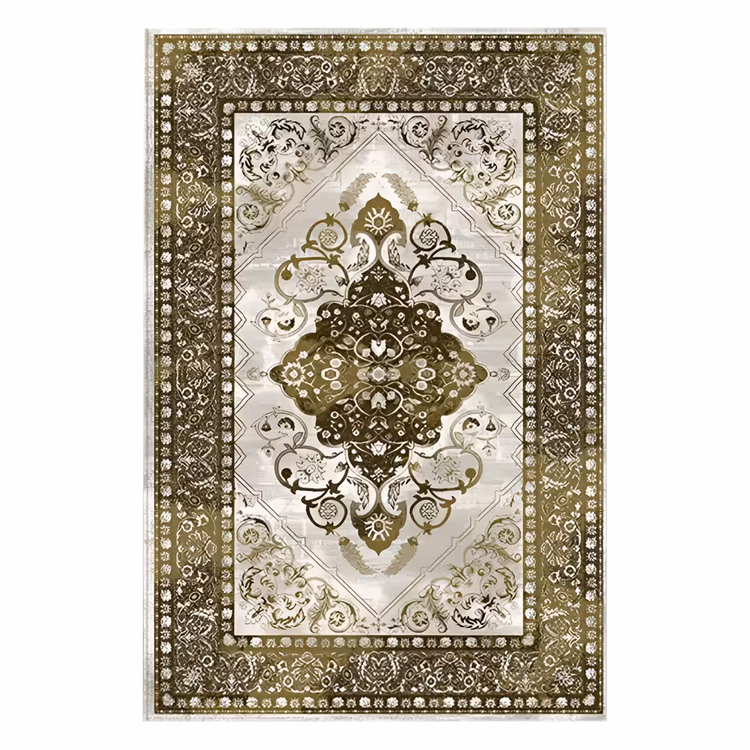 فرش مخمل هازان ترک طرح سنتی کد O106