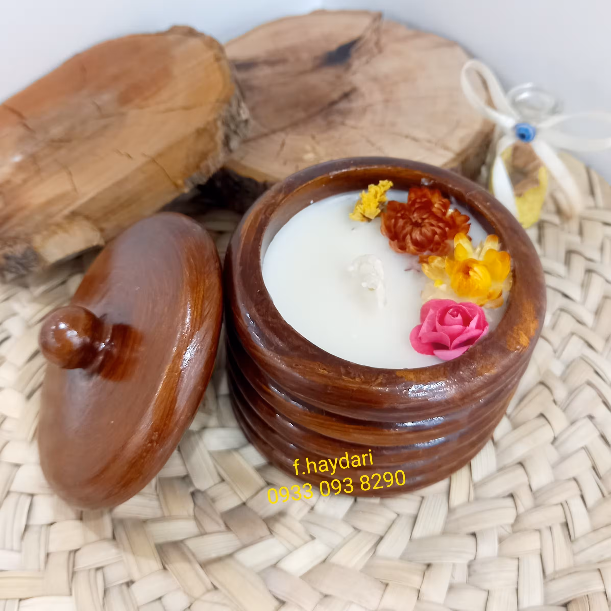 شمع بانکه ای گل خشک