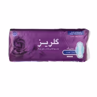 نوار بهداشتی بالدار مشبک گلریز سایز بزرگ بسته 10 عددی