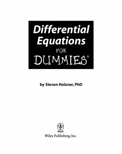 خرید و دانلود نسخه کامل کتاب Differential Equations For Dummies