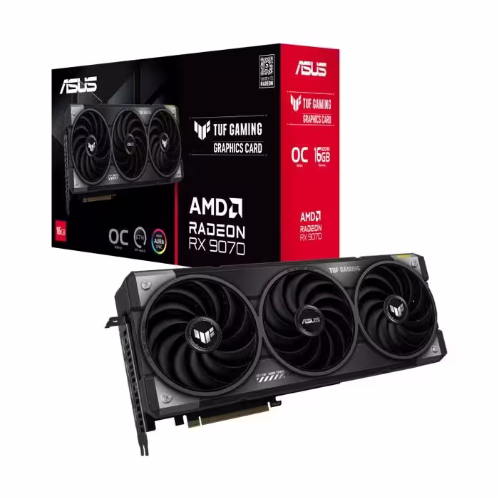 کارت گرافیک ایسوس RX 9070 ASUS TUF Gaming OC 16GB