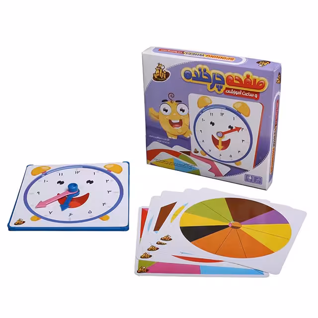 صفحه چرخنده و ساعت آموزشی زرافه